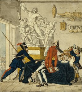 Napolyon Bonapart Çalınan Malları Satıyor, 1813 by Ivan Ivanovich Terebenev