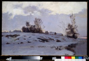 Erken bahar. Ivan Ivanovich Yendogurov (1861-1898), tuval üzerine yağlı boya, 19. yüzyıl Rus sanatı. Devlet Tretyakov Galerisi, Moskova. by Ivan Ivanovich Yendogurov