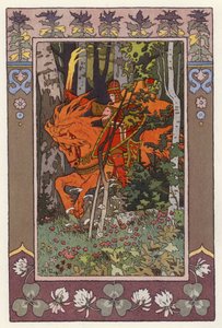 Güzel Vassilisa (renkli taş) için çizim by Ivan Yakovlevich Bilibin