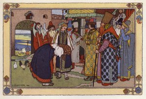 Güzel Vassilisa için İllüstrasyon by Ivan Yakovlevich Bilibin