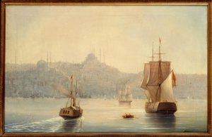Konstantinopolis, liman / resim I.K. Aivazovsky