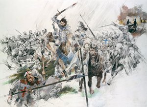 Flodden Field Savaşı, 1513, c1990-2010. by Ivan Lapper