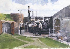 Top direği, Pendennis Kalesi, Cornwall, 19. yüzyıl, 1998 by Ivan Lapper