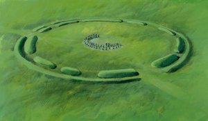 Stonehenge: mavi taşların çift hilal şeklinde yerleştirilmesiyle başlayan üçüncü aşama by Ivan Lapper