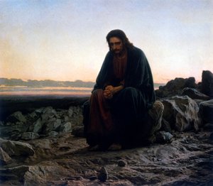 Çölde İsa. ya da Vahşi Doğada İsa by Ivan Nikolaevich Kramskoy