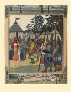 Masal Marya Morevna için illüstrasyon, 1901 by Ivan Yakovlevich Bilibin