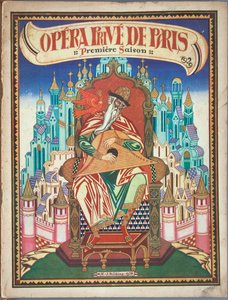N. Rimsky-Korsakov'un Çar Saltan'ın Öyküsü operası için Hatıralık programının başlık sayfası, 1928 by Ivan Yakovlevich Bilibin