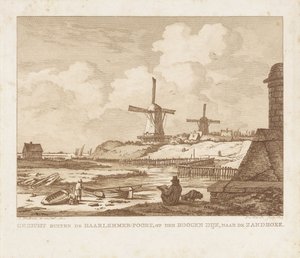 Oturmuş bir ressamla Amsterdam