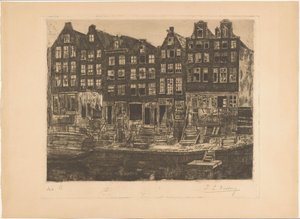 Kanal evleri by Izaak Leendert Bedding (signed by artist)
