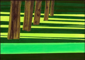 Kensington Gardens Serisi: Dazzle, 2007 (kağıt üzerinde karışık teknik) by Izabella Godlewska de Aranda