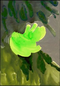 Kensington Gardens Serisi: Leaf Cascade, 2007 (kağıt üzerinde karışık teknik)