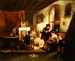 Sanatçının stüdyosu by J.A.B. Stroebel
