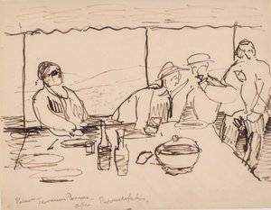 Terasta akşam, Bormes, Provence by J.A. Jerichau