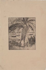 deniz kenarında palmiye by J.A. Jerichau