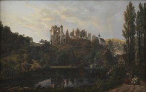 Tharandt'taki Kale Harabeleri by Johan Christian Dahl