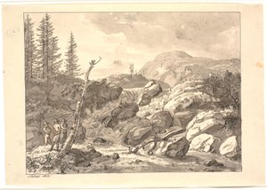 Şelale by Johan Christian Dahl