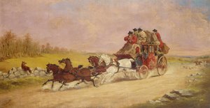 Fox ve Hunt arasındaki Kraliyet Posta Arabası, 1881 by J.C. Maggs
