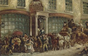 White Horse Mahzeni Hatchetts, Piccadilly, Londra (chromolitho)