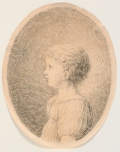 Çocuk portresi. Sağdaki profil by J.F. Clemens