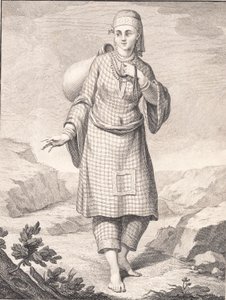 Su getiren bir Arap kadın by J.F. Clemens