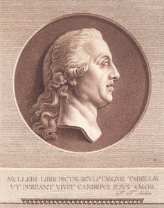 Bayan Adam Müller. Efter Wiedewelts mermer madalyon by J.F. Clemens
