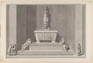 Roskilde Katedrali'ndeki Frederik V'nin mezar anıtı by J.F. Clemens