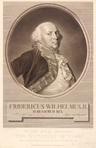 Prusya Kralı II. Friedrich Wilhelm by J.F. Clemens