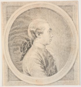 Erkek portresi. Soldaki profil by J.F. Clemens