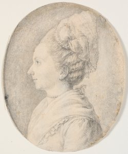 Bir kadının portresi. Soldaki profil by J.F. Clemens
