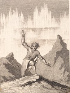 Niels Klim, Norveç kayalıkları arasında yeniden ortaya çıktı by J.F. Clemens