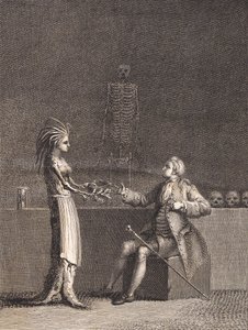 Niels Klim anatomi odasında by J.F. Clemens