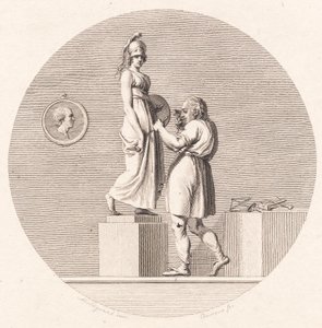 Sergel stüdyosunda çalışıyor by J.F. Clemens