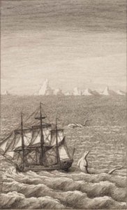 gemi ve deniz yaratığı by J.F. Clemens