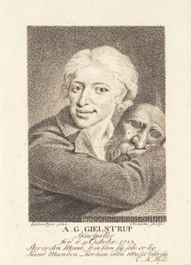 Oyuncu Adam Gottlob Gielstrup (1753-1830) by J.F. Clemens