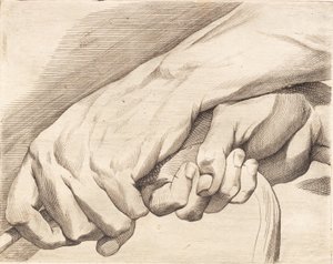 Bir ip tutan iki elin çalışma sayfası by J.F. Clemens