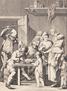 Alman Jochum kadınlara gazeteyi anlatıyor by J.F. Clemens