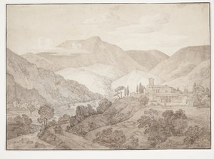 Cappucinerkloster ve Spoleto by J.L. Lund