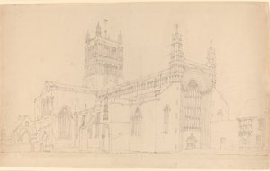 Tewkesbury Manastırı. by Joseph Mallord William Turner