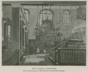 Bevis Marks Sinagogu by J.M. Belisario