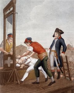Maximilien Marie Isidore de Robespierre giyotinde by J. (after) Beys