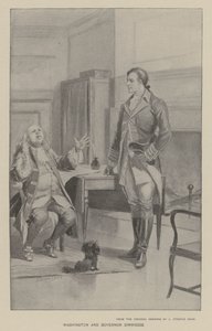 Washington ve Vali Dinwiddie (lito) by J. (after) Steeple Davis