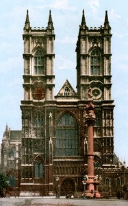 Westminster Abbey, Londra, 20. yüzyılın başlarında.