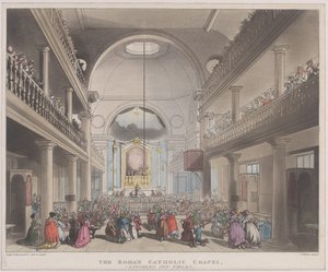 Roma Katolik Şapeli, Lincolns Inn Fields, 1 Nisan 1808., 1 Nisan 1808.