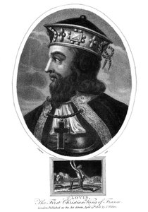 Frankların ilk Hıristiyan Kralı Clovis, 1806.
