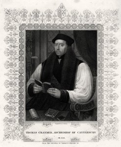 Thomas Cranmer, Canterbury Başpiskoposu, 19. yüzyıl by J. Cochran