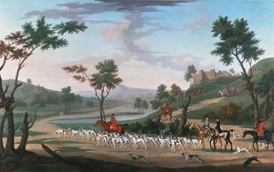 ಗ್ಯಾಲೋಪ್ಟರ್ಕ್ನಲ್ಲಿ ಬೇಟೆಯಾಡುವ ದೃಶ್ಯ by J. Francis Sartorius
