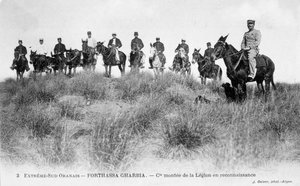 Fransız Yabancı Lejyonu süvarileri, Forthassa Gharbia, Cezayir, c1905