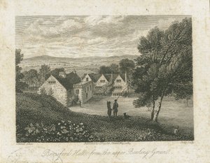 Dovedale - Beresford Hall: çelik gravür, nd [1815] (baskı)