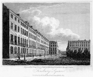 Finsbury Meydanı, Londra, 1817.