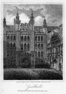 Guildhall, Londra Şehri, 1817.